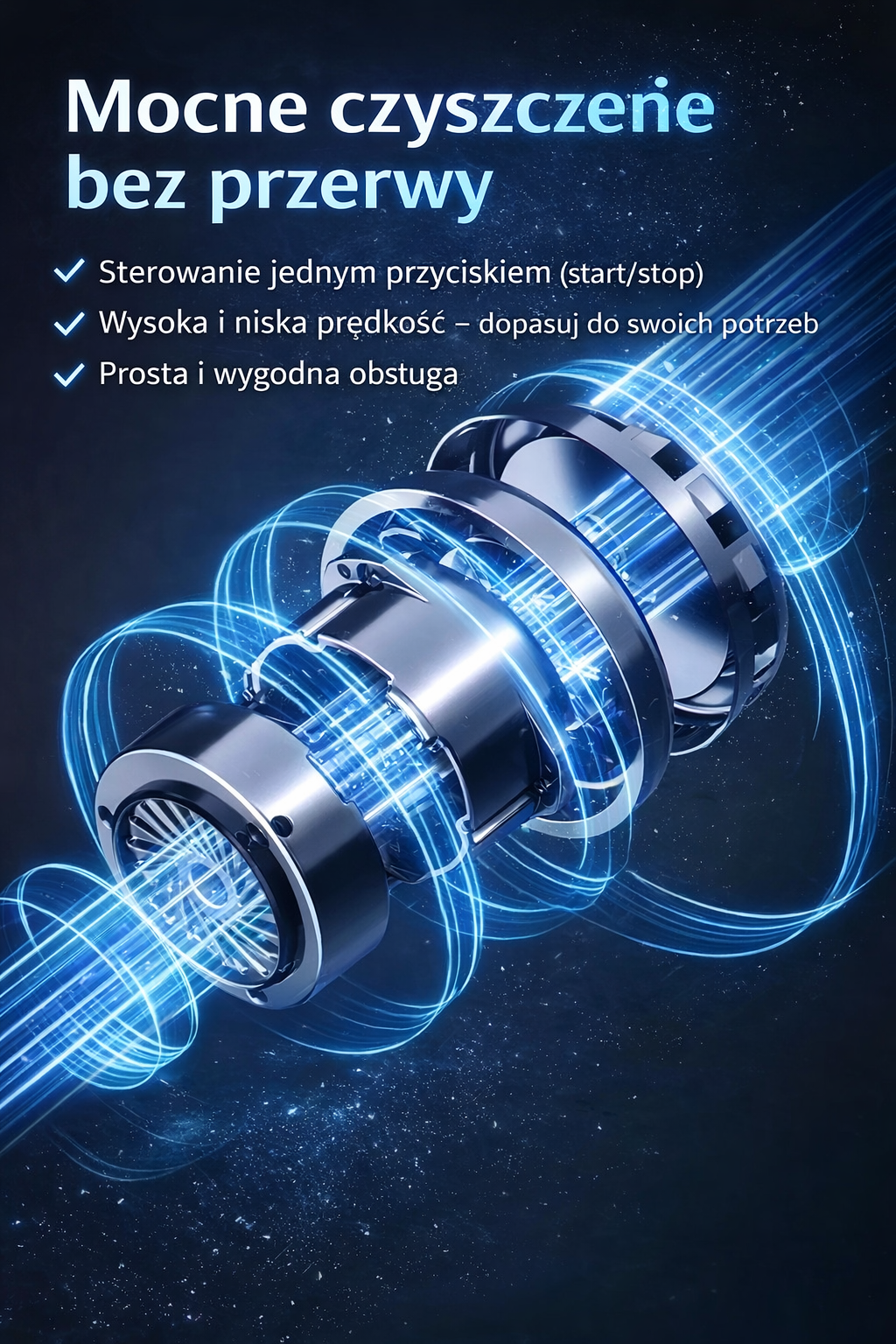 Elektryczna szczotka biała 360° – koniec z szorowaniem ręcznie